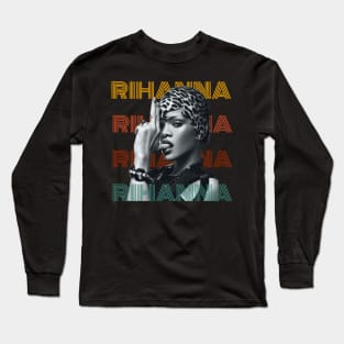 Rihanna retro Long Sleeve T-Shirt